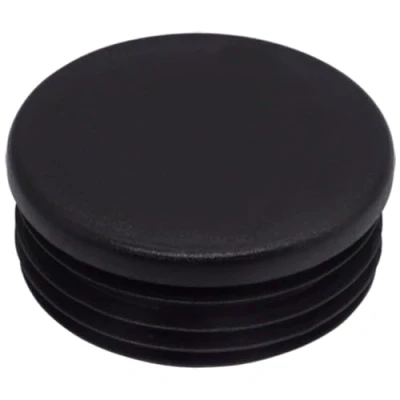 Afbeelding van SKIR&#039;CO (20 stuks) Ronde buisinzetstukken 60 mm, omheiningspaalstekkers, zwarte kunststof buiseindkappen, buispluggen, zwart RAL 9005