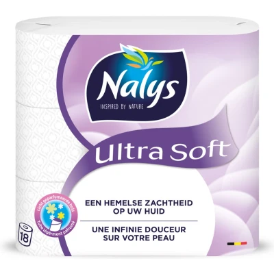 Afbeelding van 1+1 gratis: Nalys Ultra Soft Toiletpapier 2 laags 18 stuks