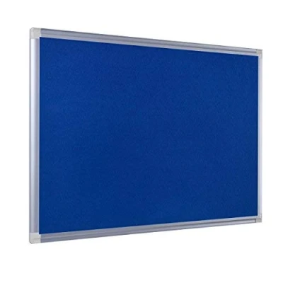 Afbeelding van Bi Office Viltbord New Generation, prikbord met aluminium frame, 60 x 45 cm, blauw