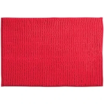 Afbeelding van MSV Badkamerkleed/badmat voor op de vloer rood 40 x 60 cm