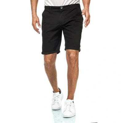 Afbeelding van Smith &amp; Solo Korte broek voor heren, chinoshorts, kort, katoen, bermudabroek, zomer, hardloopshorts, sport, trainingsbroek, zwart, XL