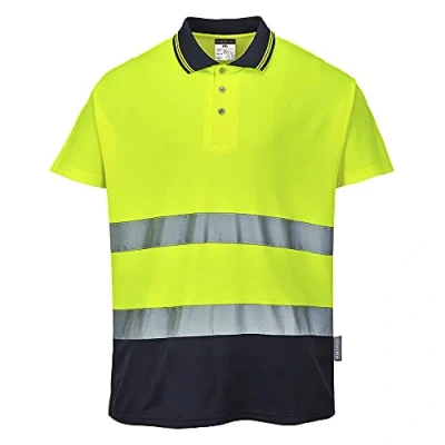 Afbeelding van Tweekleuren Katoenen Comfort Polo maat 4XL, YeNa