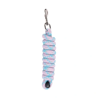 Afbeelding van Harry&#039;s Horse Halstertouw Mounty Musketon Zilver 2m lila turquoise grijs