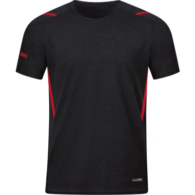 Afbeelding van T shirt Challenge Zwart gemeleerd/rood / 164