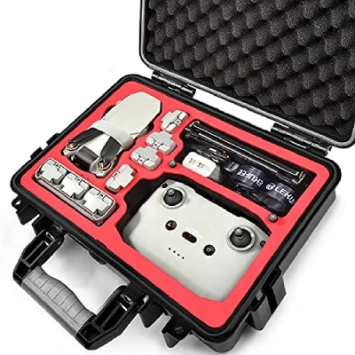 Afbeelding van LEKUFEE Waterdichte Harde Draagtas voor DJI Mini 4K/DJI 2 SE Combo/DJI Drone/DJI Mavic en Accessoires (alleen koffer)