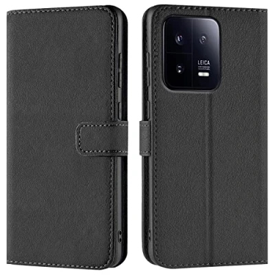 Afbeelding van Verco Hoes voor mobiele telefoon Xiaomi 13, bookcase, flipcover 13 5G case, kaartenvak/standfunctie, zwart