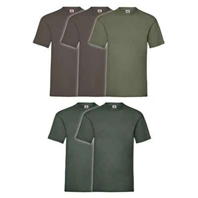 Afbeelding van Fruit of the Loom T shirt, verpakking van 5 stuks, XL