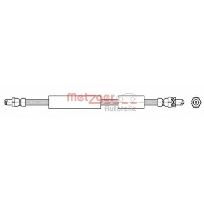 Afbeelding van METZGER 4112535 Remslang 395mm M10 x 1