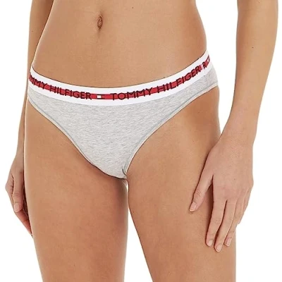 Afbeelding van Tommy Hilfiger dames Nature Tech bikini slip (1 pack) grijs melange Mid Grey Heather Maat: XL