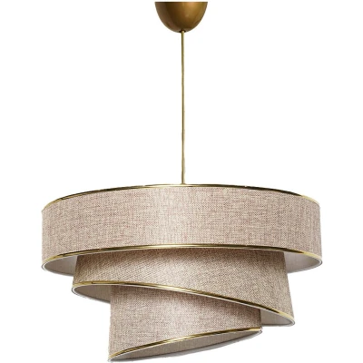 Afbeelding van Verlichting Kroonluchter Beige Goud Metaal Afmetingen 40x40x30 70cm Stijlvolle Lunja