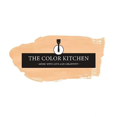 Afbeelding van The Color Kitchen TCK5009 Krachtige muurverf, schilderverf voor kleurrijke ruimtes, matte binnenverf in beige, 5 l dekkende verf beige