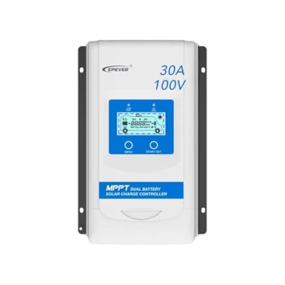 Afbeelding van EPEVER® MPPT DuoRacer 30A laadregelaar solar charging controller DR3210N voor 2 batterijen, 12V/24V auto work, PV 100V (DR3210N)