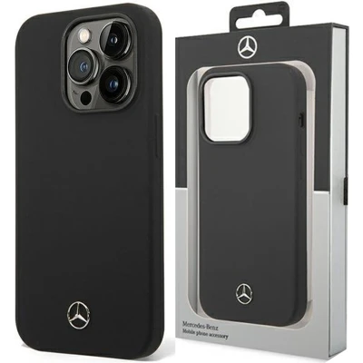 Afbeelding van Mercedes MEHMP13XSILBK iPhone 13 Pro Max 6.7 zwart/zwart hardcase Siliconen Magsafe