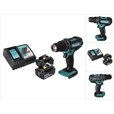 Afbeelding van Makita DHP 482 RT accu klopboormachine 18 V 62 Nm + 2x 5.0 Ah lader