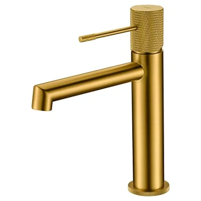 Afbeelding van Line Imex BDD038 1OC wastafelarmatuur, goud geborsteld