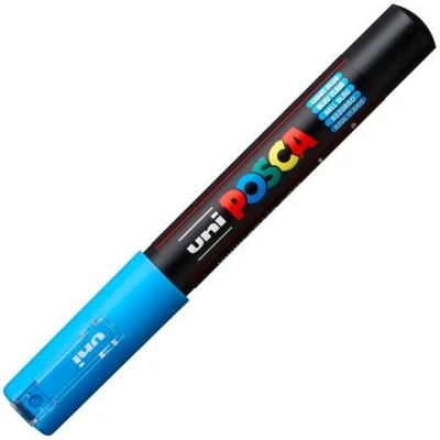 Afbeelding van Markeerstift POSCA PC 1M Licht Blauw 6 Stuks
