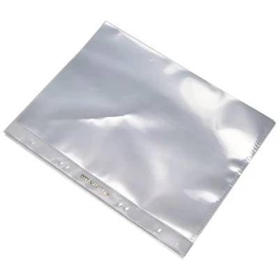Afbeelding van Veloflex 4355310 brochurehoezen A5, transparante folies, PP folie, 6 voudige perforatie, 10 stuks