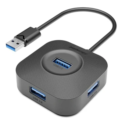 Afbeelding van BENFEI USB 3.0 Hub, 4 Ports A Splitter Ultra Compact voor Muis, Toetsenbord, Flash Drive, U Disk, Printer Compatibel met Laptop, Desktop PC, Xbox, PS5, en nog veel meer