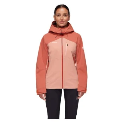 Afbeelding van Mammut Dames hardshelljas uit de serie Alto Guide, S, roze, capuchonjas, functionele jas, van DRYtechnology 3L, quartz dust brick, S