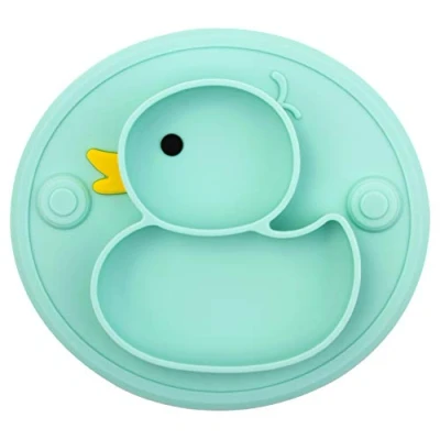 Afbeelding van Baby aanzuigplaten, antislip voedingsplaat voor peuters Baby&#039;s Kinderen met zuignappen Past op de meeste kinderstoeltjes BPA vrij FDA goedgekeurd, vaatwasserbestendig Magnetronbestendig