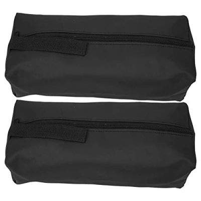 Afbeelding van 2 STKS Grote Draagbare Gereedschapstas Gereedschap Can vas Opbergtas Multifunctionele Clip on Rits Tas Rood, Geel, Zwart(Zwart)