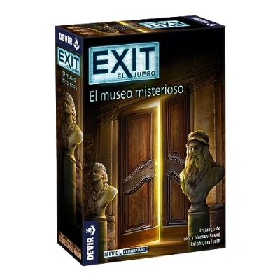 Afbeelding van Devir Exit: het mysterieuze museum, bordspel in Spaans, met vrienden, Escape Room, geheime spellen, voor volwassenen (BGEXIT10)