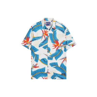 Afbeelding van Superdry Hawaiian BOX FIT Overhemd, Heren, Maat: Large, Optic paradise