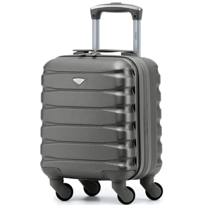 Afbeelding van Flight Knight Lichtgewicht stevige ABS koffer met 4 wielen, cabine en ruimbagage, goedgekeurd door meer dan 100 luchtvaartmaatschappijen zoals easyJet, British Airways, RyanAir, Virgin Atlantic