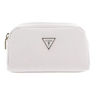 Afbeelding van Guess Double Zip Dames Toilettas Stone One Size