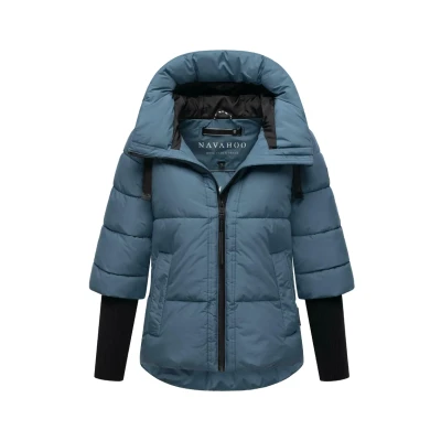 Afbeelding van Navahoo Stepp Lotusherz Winterjas, Dames, Maat: XS, Dusty blue