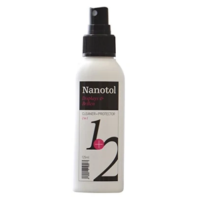 Afbeelding van Nanotol 2 in 1 brillenreiniger met lotuseffect, reinigingsspray nano verzegeling voor bril en display, 125 ml