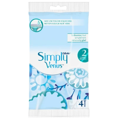 Afbeelding van Gillette Simply Venus Wegwerpmesjes 4 stuks