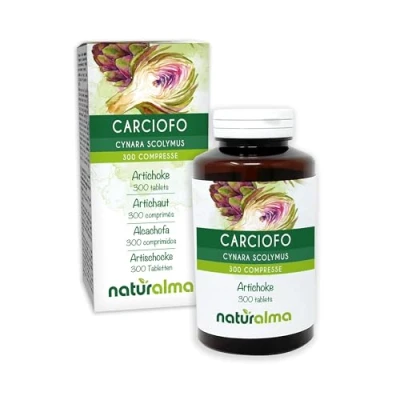 Afbeelding van Artisjok (Cynara scolymus) bladeren NATURALMA 150 g 300 tabletten Voedingssupplement Natuurlijk en Veganistisch