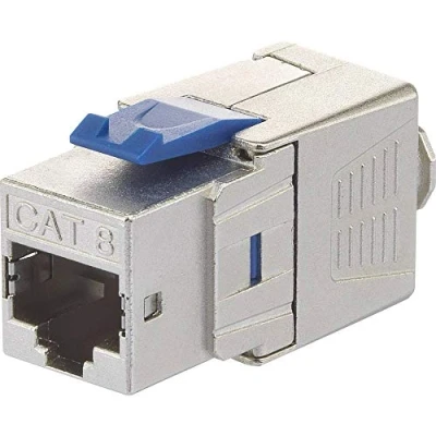 Afbeelding van Renkforce KSV8 RJ45 inbouwmodule Keystone CAT 8.1
