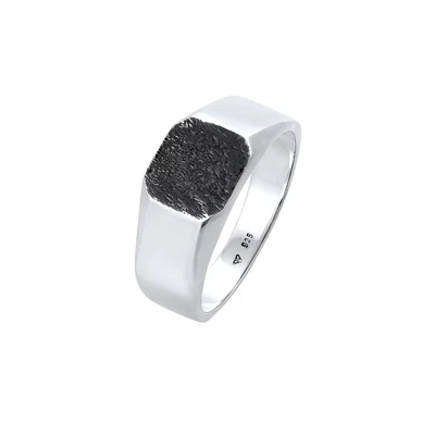 Afbeelding van Kuzzoi Chunky Square Ring, Heren, Maat: 62, Silber