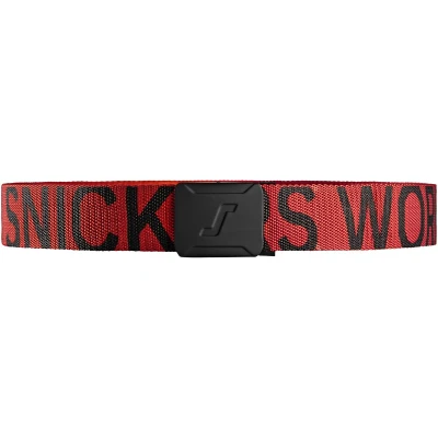 Afbeelding van Snickers 9004 Riem met logo Chili Rood/Zwart