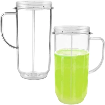 Afbeelding van 22oz Cup Compatibel met NUTRiBULLET Magic Bullet Blender 200W &amp; 250W MB1001 serie, vervangende deel hoge mokken handvat, 2 stuks