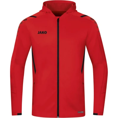 Afbeelding van Jas met kap Challenge Rood/zwart / XXL