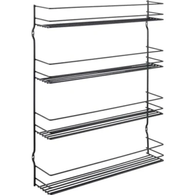 Afbeelding van Metaltex Pepito 4 Wandkruidenrek Etages 36x8x45 cm Zwart