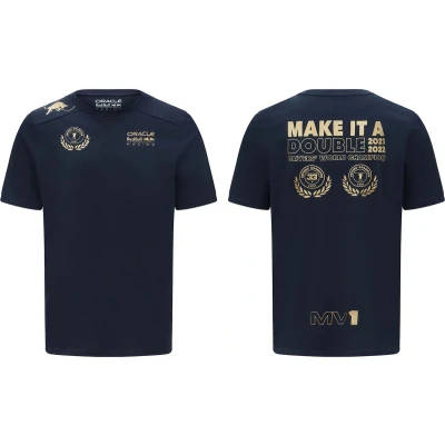 Afbeelding van RED BULL Racing MAX TEAM F1 Tshirt print, Heren, Maat: Small, Dark blue
