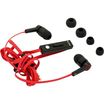Afbeelding van Hoofdtelefoon met microfoon ELBE AUR10MIC Rood