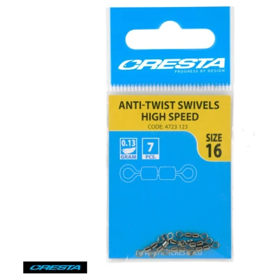 Afbeelding van Cresta Anti Twist Swivels High Speed (7 pcs) Maat : nr 16