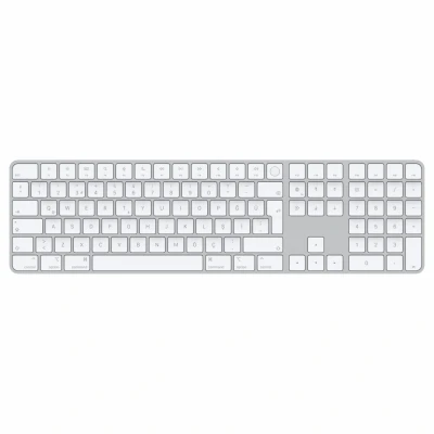 Afbeelding van Apple Magic toetsenbord USB + Bluetooth Turks Aluminium, Wit