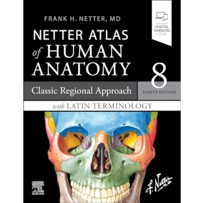 Afbeelding van Netter Atlas of Human Anatomy: Classic Regional Approach with Latin Terminology: paperback + eBook