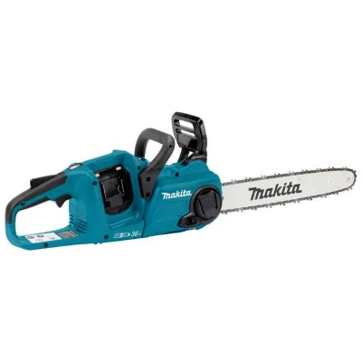 Afbeelding van Makita DUC400PT4J 2x18 V Kettingzaag 40 cm 5,0 ah accu (4 st), duo snellader, in doos/mbox