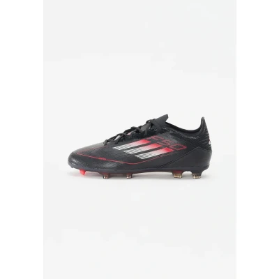 Afbeelding van adidas Performance F50 PRO FG Unisex Voetbalschoenen met kunststof noppen voor kinderen, Maat: 28, Core black/iron met/lucid red Kunststof/ textiel