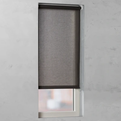 Afbeelding van Rolgordijn Natural Smart Lichtdoorlatend Dark Grey 120x250 (Grijs)