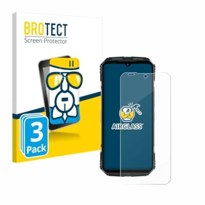 Afbeelding van BROTECT Glas Screen Protector voor Doogee S118 (3 Stuks) Schermbeschermer [9H Hardheid, Beschermglas Folie niet Gehard Glas]