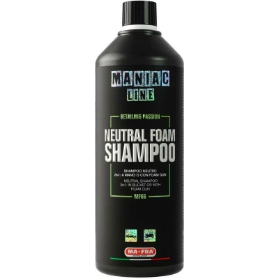 Afbeelding van Mafra Maniac Line, neutrale schuimshampoo, shampoo 2 in 1, handmatig gebruik met emmertechniek of voorwas schuimpistool, 1000 ml