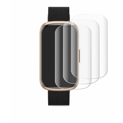 Afbeelding van Savvies (4 Stuks) Full Screen Scherm Beschermfolie voor Ruxingx Fitness Tracker 1.47&quot; Cover Protector 3D Curved [Edge to Edge, Ultra Clear]